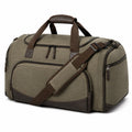 Borsone da viaggio 55 cm in tessuto verde oliva con tracolla regolabile stile casual