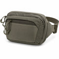 Marsupio 23 x 7 x 15 cm in tessuto sintetico verde oliva con tasche multiple