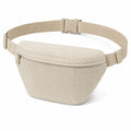 Marsupio 28 x 8 x 15 cm in tessuto a coste beige con cintura regolabile