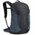 Zaino 30 x 20 x 50 cm in tessuto sintetico nero/blu scuro con tasca frontale per viaggio e attività quotidiane