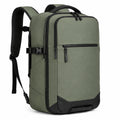 Zaino da viaggio 50 x 32 x 18 cm in tessuto verde oliva e nero con scomparti e maniglia